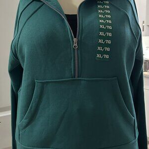 Danskin Women's Oversized Half Zip Hoodie Size xl NWT
